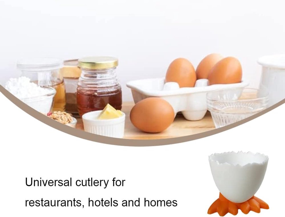 Egg Cups - 9 pieces - Egg Holder - Egg Rack - PP - Egg Cups - Table/Kitchen Items - Egg Storage - White V1188-NK-BOL-56