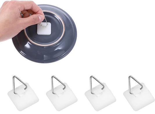 Self-adhesive hooks - 16 pieces - 2 kg Load capacity - Adhesive hooks - Wall picture hangers - Picture V1188-NK-BOL-566