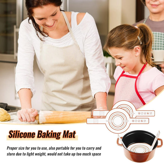 2 Pieces Oven Baking Mat - Bread Sling - Multifunctional - Silicone - Sling Baking Mat with Long Handle - V1188-NK-BOL-57