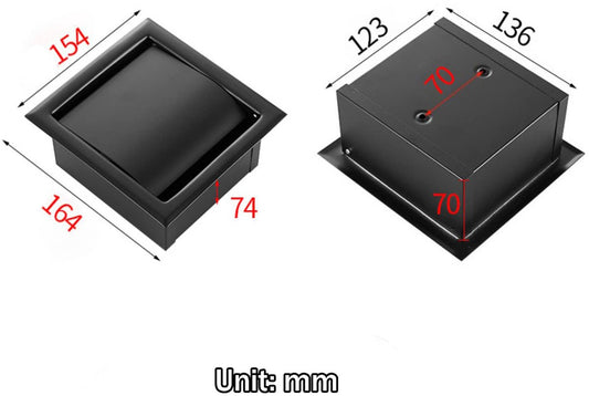 Toilet Roll Holder - Toilet Roll Holder Bathroom - Built-in Toilet Roll Holder - Silver Roll Holder - Toilet V1188-NK-BOL-577