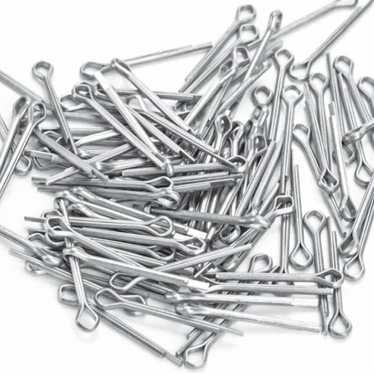 Split pins - 150 pieces - 15 different sizes - stainless steel - silver - for small mechanic repairs V1188-NK-BOL-578