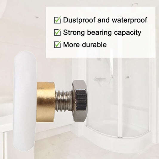 4 pieces - Shower door caster - Shower door wheels - Shower wheels - Sliding door wheels - Shower cabin V1188-NK-BOL-580