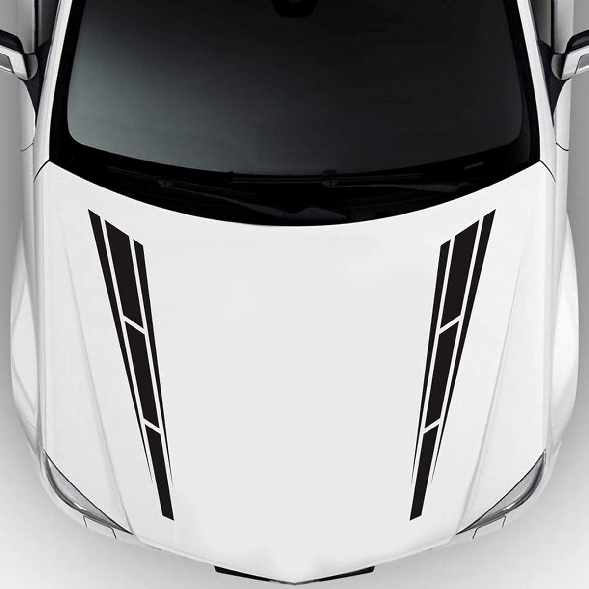 Car sticker - 6 pieces/3 pairs/1 set - Stripe side sticker - Graphic sticker - PET - Black - For car V1188-NK-BOL-581