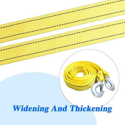 Tow rope Tow strap Tow rope car - 4 m 5000KG - nylon and steel - yellow V1188-NK-BOL-586