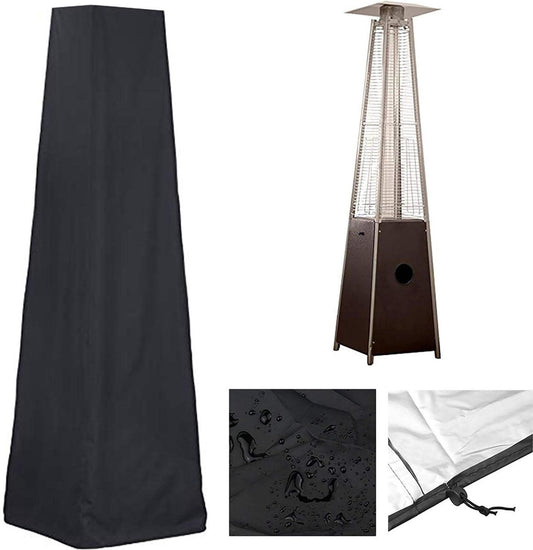 Patio Heater Cover - Heavy-Duty Waterproof Porch Cover - Patio Heater Cover - Pyramid Style Heated Umbrella V1188-NK-BOL-587