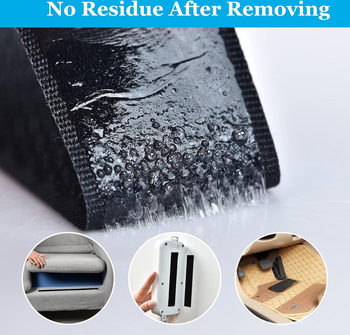 Self-adhesive hook and loop tape 10 meters - black hook and loop tape - extra strong - Strong double-sided V1188-NK-BOL-59