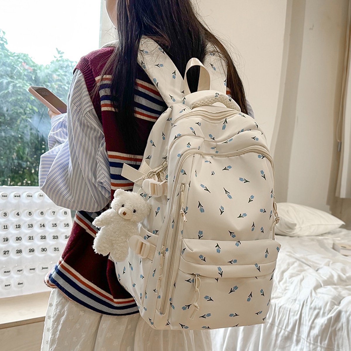 Backpack - School Bag - Backpack - Girl Backpack - School Backpack - School Bag - Tablet Backpack - 20 Liters V1188-NK-BOL-591