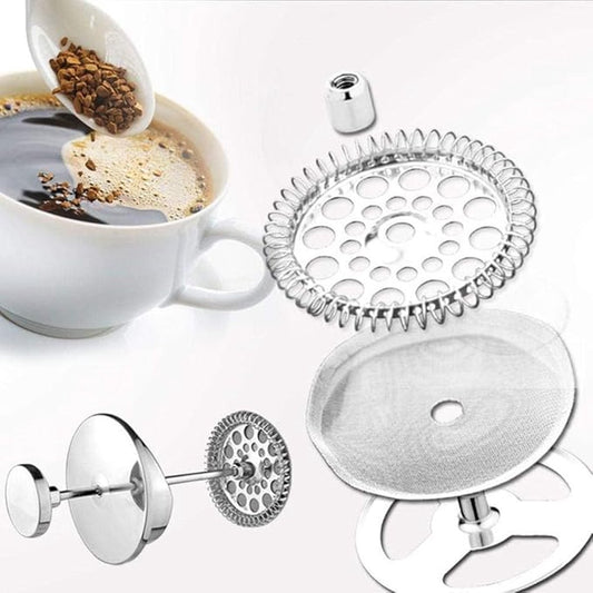 6 pieces - Coffee filter - Reusable - French Press replacement filters Mesh filters replacement - 10.2cm - V1188-NK-BOL-595