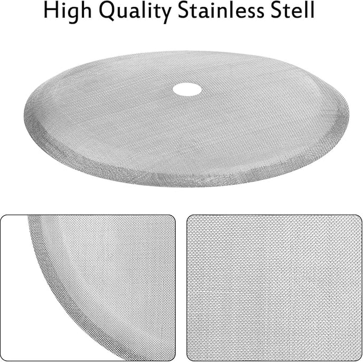 6 pieces - Coffee filter - Reusable - French Press replacement filters Mesh filters replacement - 10.2cm - V1188-NK-BOL-595