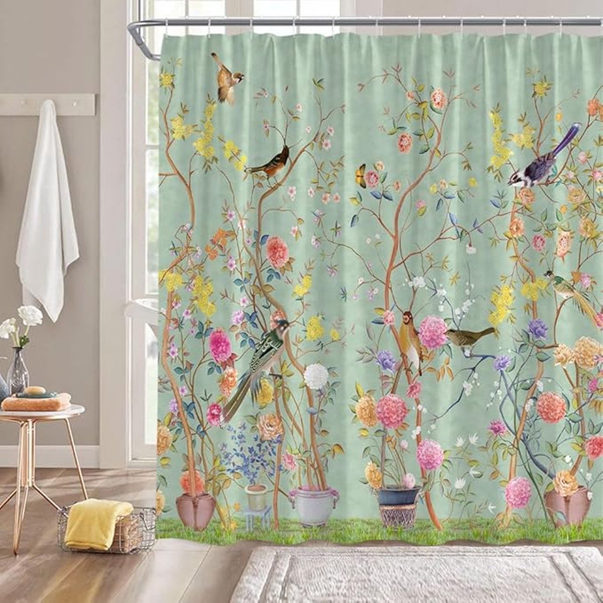 Shower curtain - Waterproof - bath curtain - bathroom curtain - Printed shower curtain - Polyester - V1188-NK-BOL-598