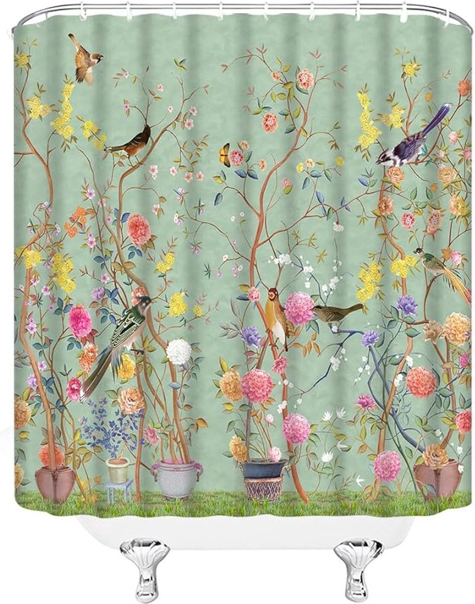 Shower curtain - Waterproof - bath curtain - bathroom curtain - Printed shower curtain - Polyester - V1188-NK-BOL-598