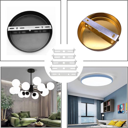 4 pieces - 90mm - Ceiling plate - Bracket - Lighting bracket - Ceiling holder - Hanging lamp bracket - for V1188-NK-BOL-599