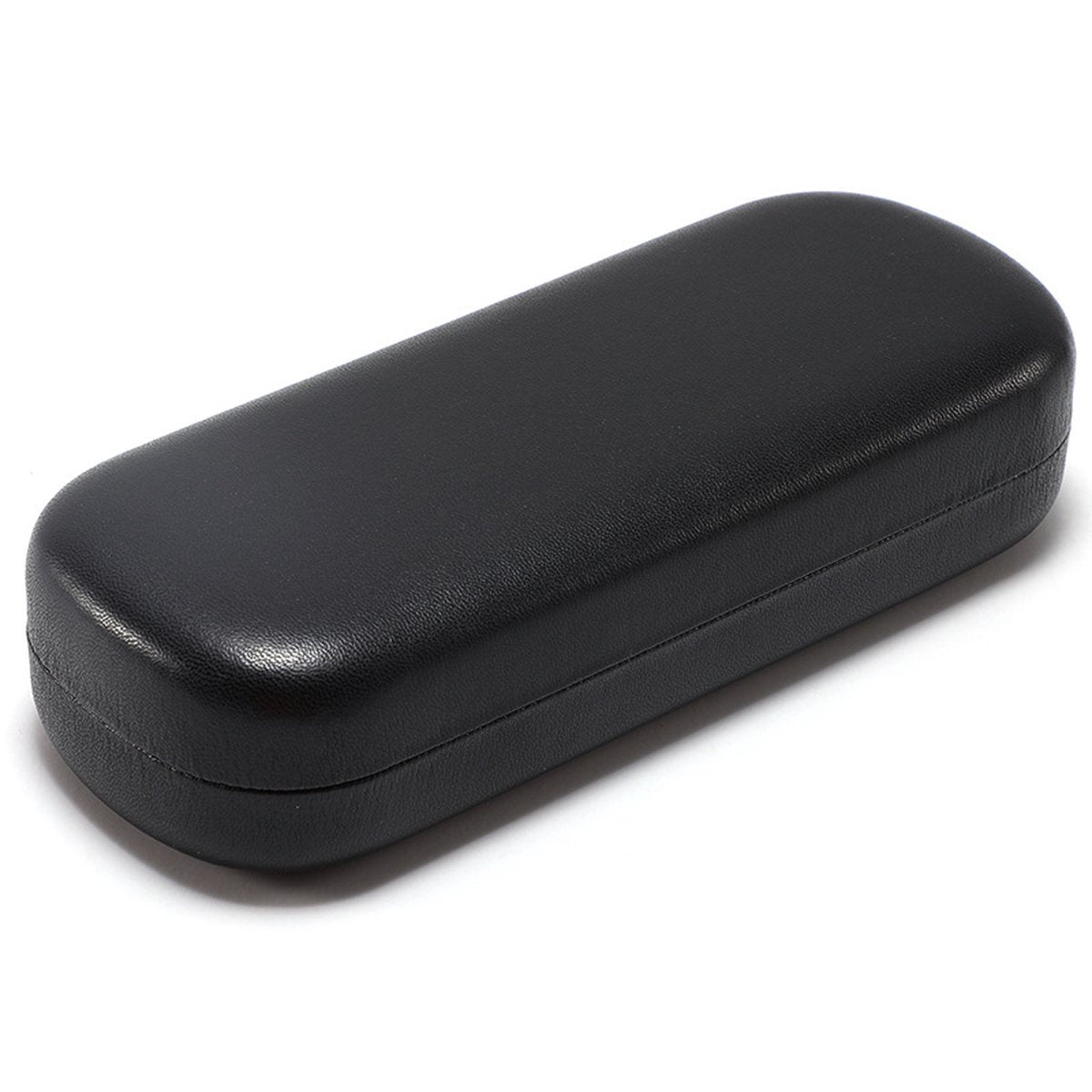 Glasses case - glasses case for men and women - sturdy case - sunglasses case - black - PU - 160*64*36mm V1188-NK-BOL-607