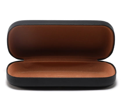 Glasses case - glasses case for men and women - sturdy case - sunglasses case - black - PU - 160*64*36mm V1188-NK-BOL-607