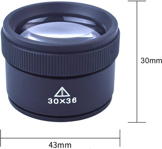 Jeweler's Magnifier - Pocket Magnifier - Mini Magnifying Glass - Pocket Magnifier - 30x36 - Magnification 30 V1188-NK-BOL-613