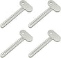 Toothpaste Squeezer - 4 pieces - Tube Squeezer - Stainless steel - silver - key-shaped - Environmentally V1188-NK-BOL-617