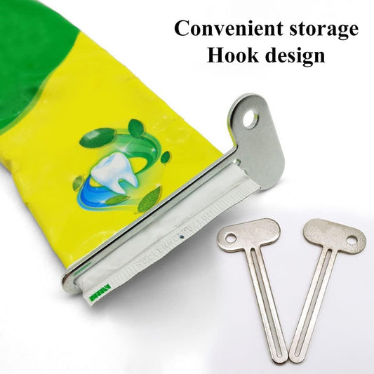 Toothpaste Squeezer - 4 pieces - Tube Squeezer - Stainless steel - silver - key-shaped - Environmentally V1188-NK-BOL-617