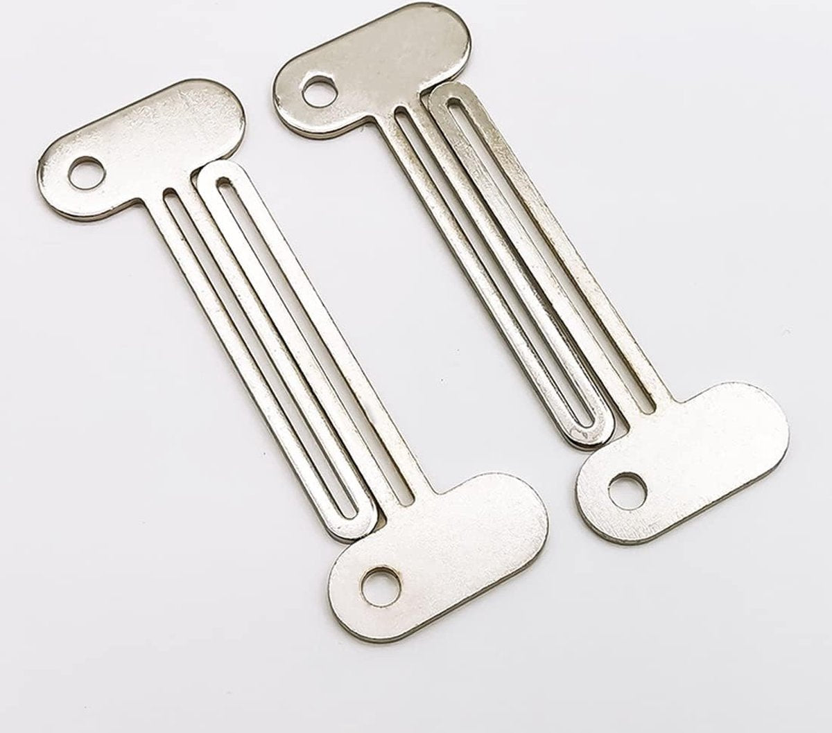 Toothpaste Squeezer - 4 pieces - Tube Squeezer - Stainless steel - silver - key-shaped - Environmentally V1188-NK-BOL-617
