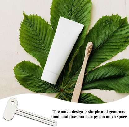 Toothpaste Squeezer - 4 pieces - Tube Squeezer - Stainless steel - silver - key-shaped - Environmentally V1188-NK-BOL-617