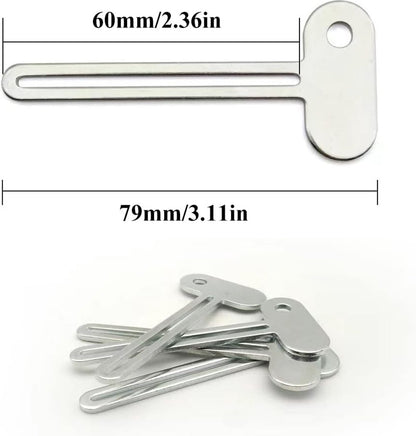 Toothpaste Squeezer - 4 pieces - Tube Squeezer - Stainless steel - silver - key-shaped - Environmentally V1188-NK-BOL-617