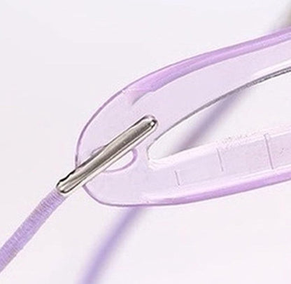 8 pieces - 8in1 Eyebrow stencil - eyebrow template - eyebrow stamp - make-up aid - purple - plastic - V1188-NK-BOL-620