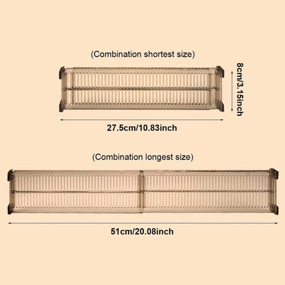Drawer divider - 4 pieces - Drawer divider - Drawer organizer - Adjustable/extendable (27.5-51 cm) - For V1188-NK-BOL-622