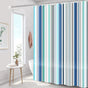 Shower curtain - 180 x 200 cm - romantic stripes - polyester - color - with hooks - Anti-mold - Waterproof - V1188-NK-BOL-628