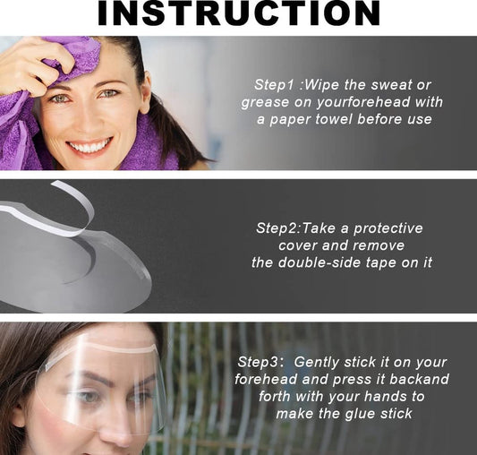 30 pieces - Face shield - Face shield - Splash shield - Face mask - safety mask - Face shield - Transparent - V1188-NK-BOL-632