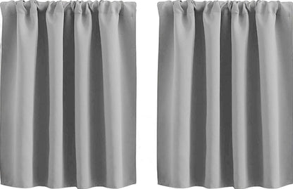 2 pieces - Curtain - Small window curtains - for bedroom kitchen cupboard child basement camper curtains - V1188-NK-BOL-633