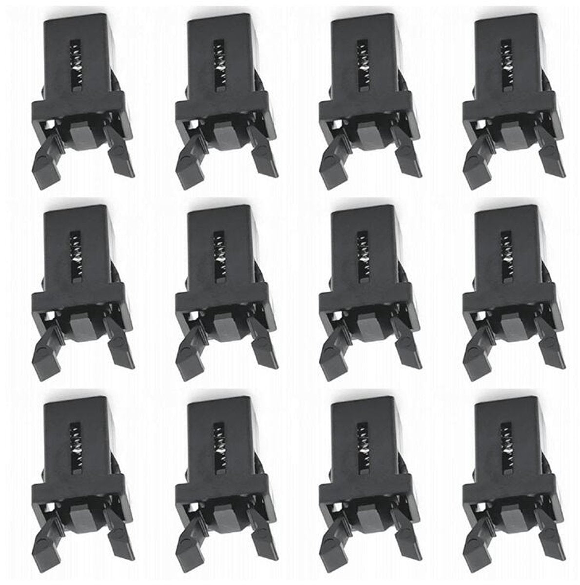 Lock - 12 Pieces - Lock - Plastic - Press Type - Trash Can Lock Replacement - Universal Touch Bin Lid Clamps V1188-NK-BOL-642