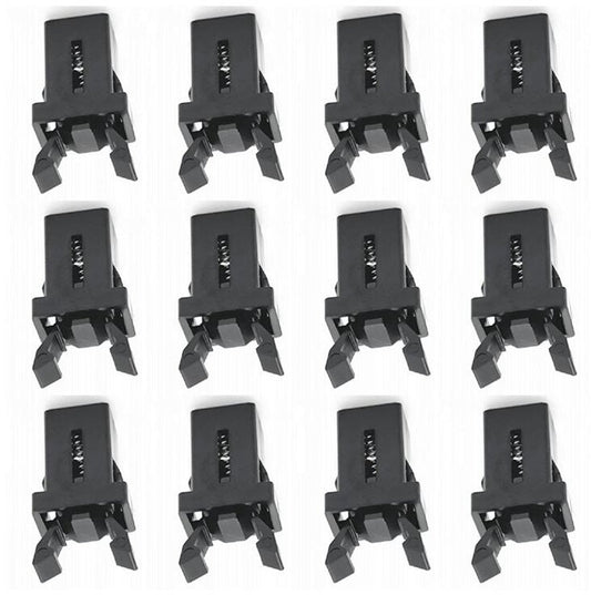 Lock - 12 Pieces - Lock - Plastic - Press Type - Trash Can Lock Replacement - Universal Touch Bin Lid Clamps V1188-NK-BOL-642