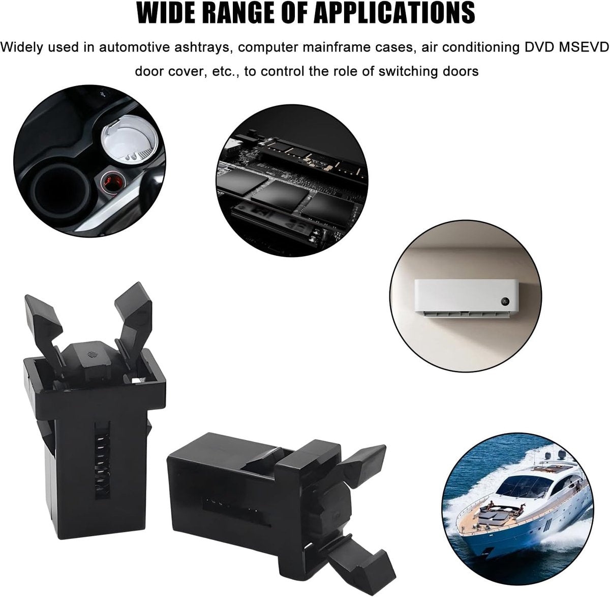 Lock - 12 Pieces - Lock - Plastic - Press Type - Trash Can Lock Replacement - Universal Touch Bin Lid Clamps V1188-NK-BOL-642