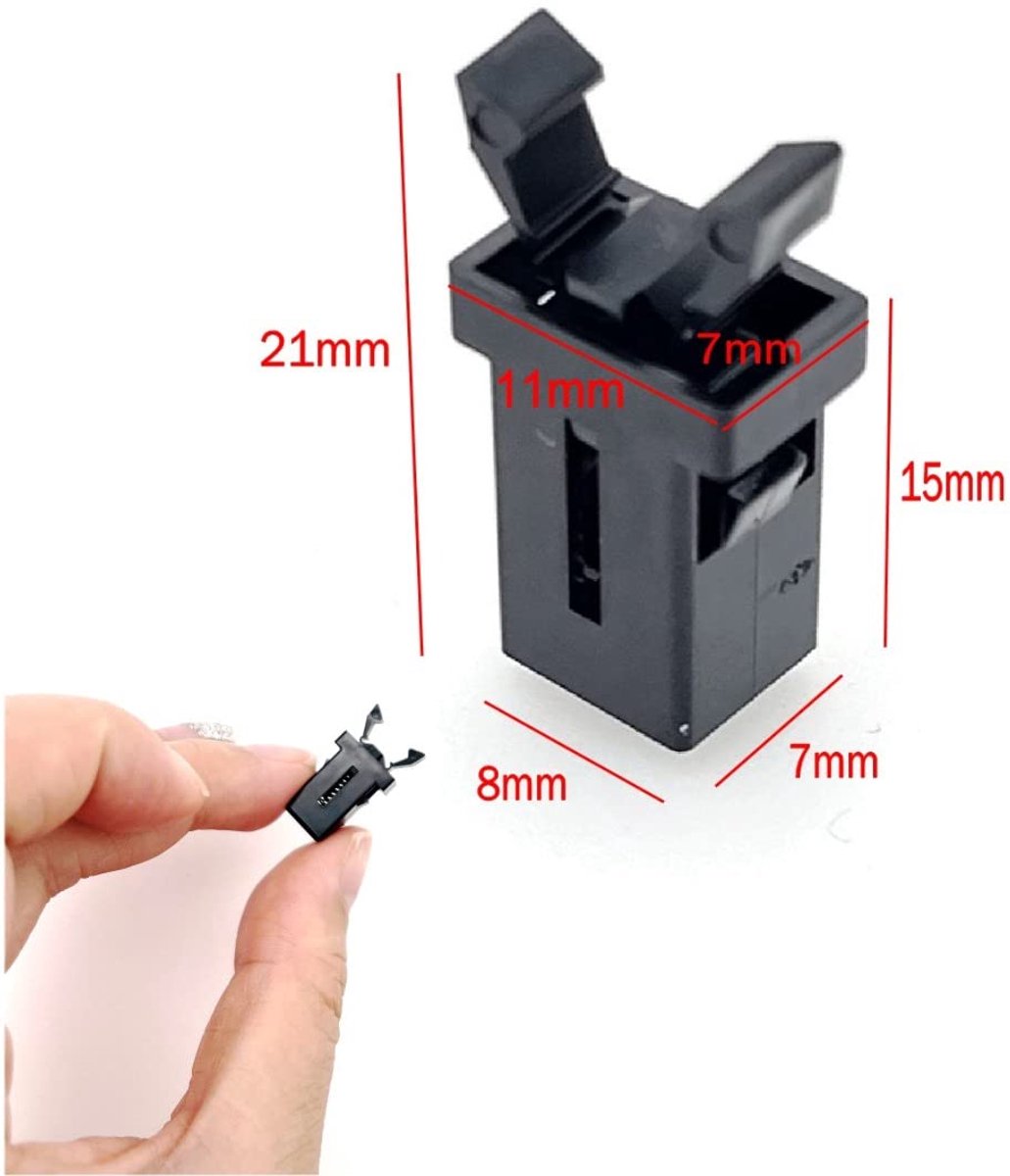 Lock - 12 Pieces - Lock - Plastic - Press Type - Trash Can Lock Replacement - Universal Touch Bin Lid Clamps V1188-NK-BOL-642