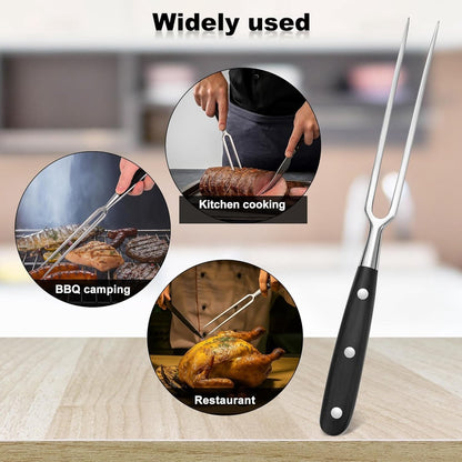 Waffle Fork - Meat Fork - Stainless Steel - With Handle - Serving Fork - Carving Fork - Waffle Iron Accessory V1188-NK-BOL-646