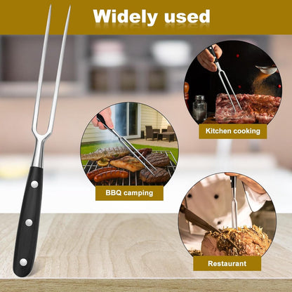 Waffle Fork - Meat Fork - Stainless Steel - With Handle - Serving Fork - Carving Fork - Waffle Iron Accessory V1188-NK-BOL-646