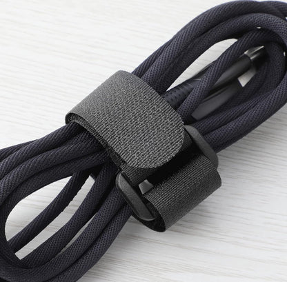 Cable organizer - 40 pieces - 200 x 2 mm - Black - Nylon - Velcro - Cable ties - Tie-wraps - Cable management V1188-NK-BOL-656