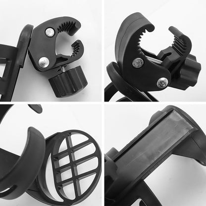 Bicycle cup holder - Cup holder - PP - black - Stroller cup holder - 360 degree rotation - adjustable clamp - V1188-NK-BOL-661