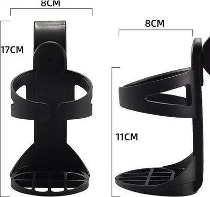 Bicycle cup holder - Cup holder - PP - black - Stroller cup holder - 360 degree rotation - adjustable clamp - V1188-NK-BOL-661