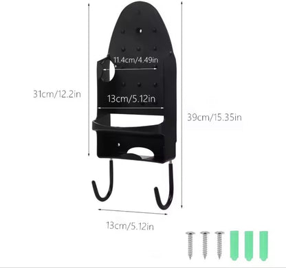 Ironing board holder - Hanging system for your ironing board AND iron - simple ironing board holder - black - V1188-NK-BOL-662