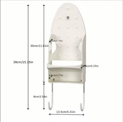 Ironing board holder - Hanging system for your ironing board AND iron - simple ironing board holder - white - V1188-NK-BOL-663