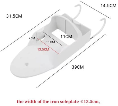 Ironing board holder - Hanging system for your ironing board AND iron - simple ironing board holder - white - V1188-NK-BOL-663