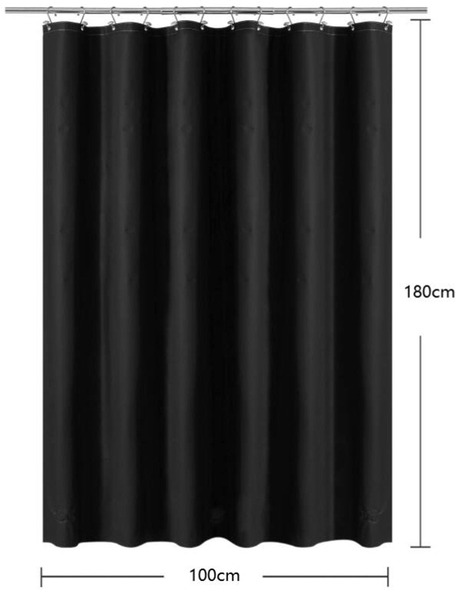 Shower Curtain Anti-Mold - Bath Curtain - PEVA - Including Rings - Waterproof - Rustproof - Suitable for V1188-NK-BOL-67