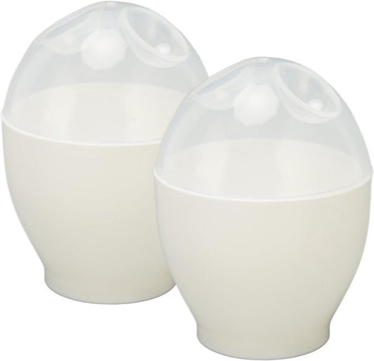 Egg Boiler - 2 Pieces - Microwave Egg Boiler - Egg Boiler - Portable Mini Fast Egg Boiling Cup - For Kitchen V1188-NK-BOL-71