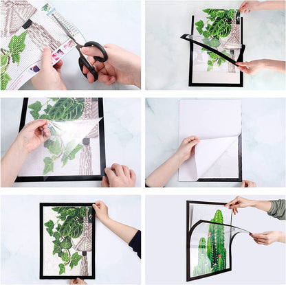 Magnetic frame for diamond painting 30x40 cm - Self-adhesive - 2 pieces V1188-NK-BOL-77