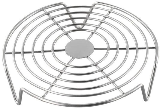 Oven Rack - Steam Rack - Stainless Steel - Microwave Rack - Round - Grill Cooling Rack - Multifunctional V1188-NK-BOL-84