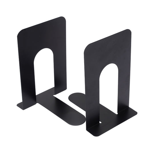 Bookends - Metal - Iron bookshelves - To be used for supporting books and organizing your desk - 13 x 15 x V1188-NKKM00002