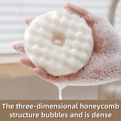 Double-sided dishwashing brush - Sponge brush with suction cup - 1 base + 2 refillable sponges - Scratch-free V1188-NKKM00014