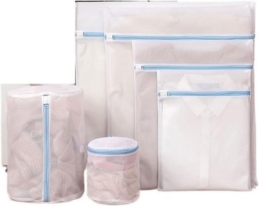 Laundry Bag - Blue Laundry Bags with Zipper - Fine Mesh Storage Bags - Protect Your Laundry and Washing V1188-NKKM00023