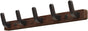 Coat rack - Wall coat rack - Coat rack with hooks - Storage rack - 25 x 3 cm - Wooden coat rack - Walnut - 5 V1188-NKKM00059