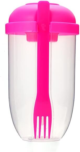 Breakfast Cup - Oat - Yogurt - Salad Cup - Portable Breakfast Lunch Cup - Food Storage Cup - Vegetable and V1188-NKKM00104
